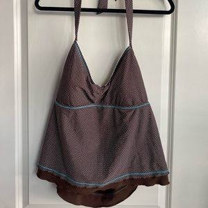 Halter polka dot top